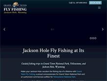 Tablet Screenshot of grandtetonflyfishing.com